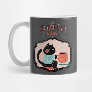 Black Cat Café Mug